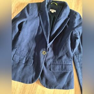 Merona Navy Textured Blazer Size 8